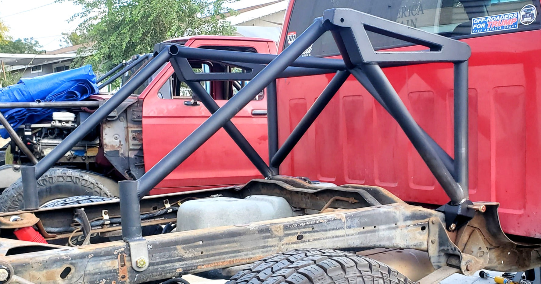 Bed Cage ALL weld together 88-98 OBS Chevy image 1